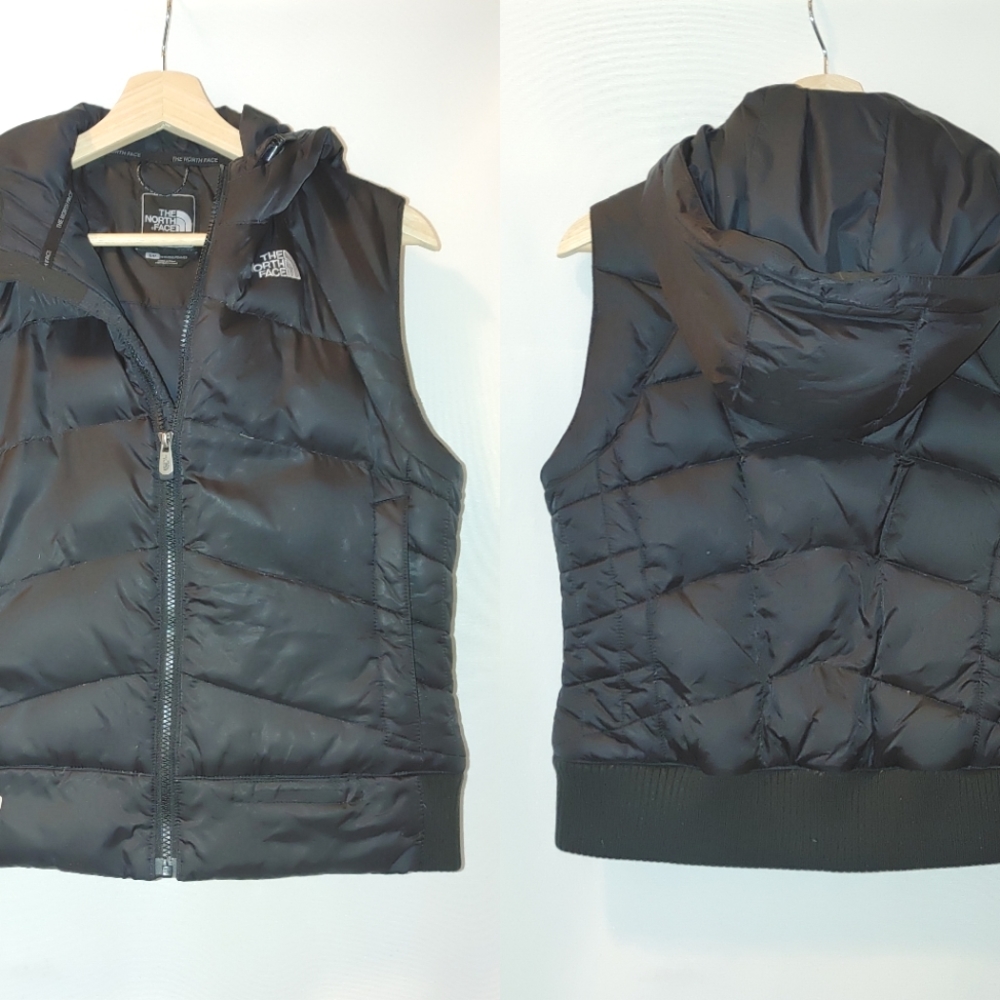 The North Face 550 Down Quilted Puffer Vest Hooded